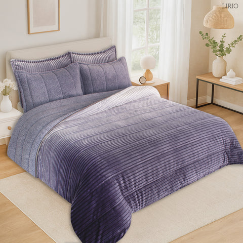 Edredón Sherpa Royal Degrade Lirio